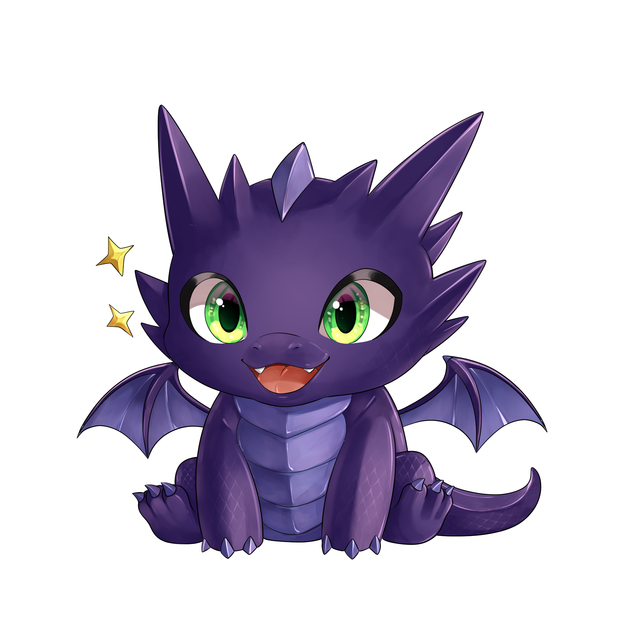 Hordely the Dragon - Happy